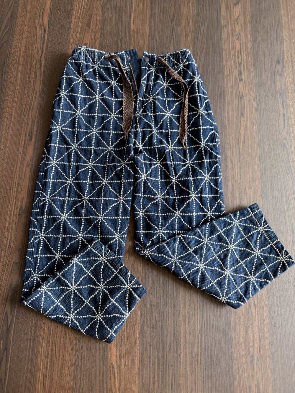 KAPITAL Japan FOLK-DOJO Embroidery EASY 8oz Midtone Denim Pants